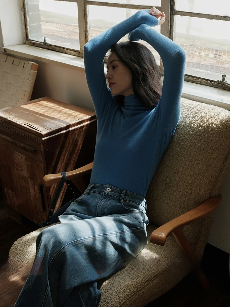 Zhimai Rihai Women's High Ne Knitted Sweater Extrine Wool Spandex Slim Fit Sl Soft Pure Color Commute Sle
Zhimai Rihai Women's High Ne Knitted Sweater Extrine Wool Spandex Slim Fit Sl Soft Pure Color Commute Sle