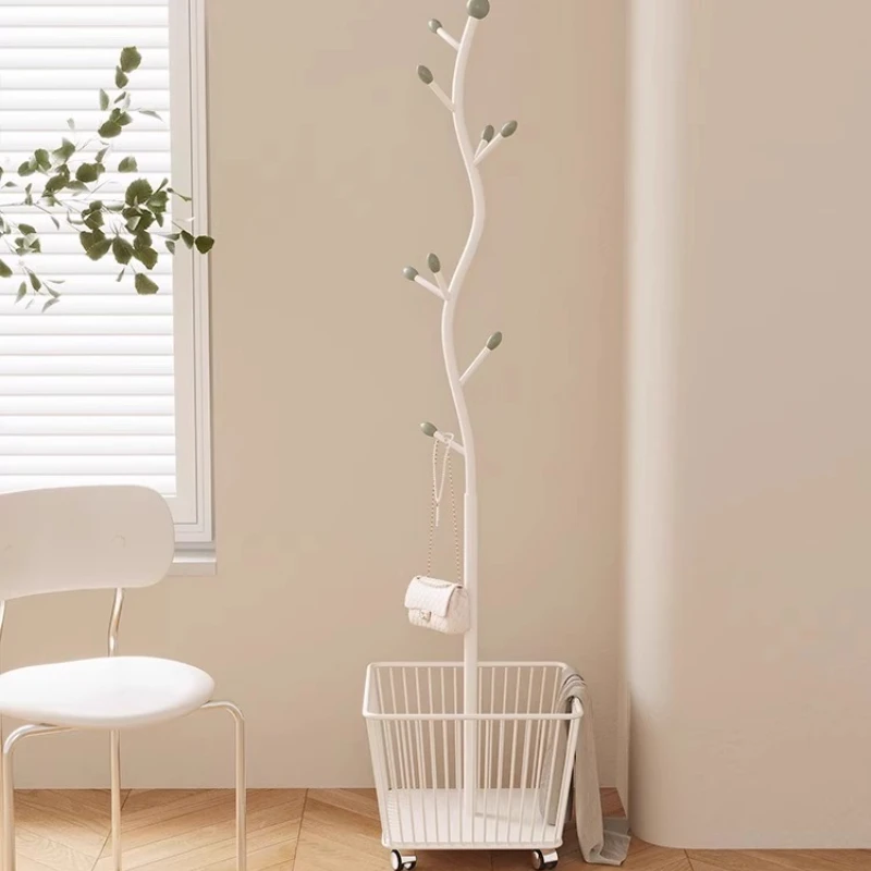 Cream-Colored Rolling Coat Rack with Hooks Carbon Steel Bedroom Garment Organizer Corner Space-Saving Clothes Storage Baskets
Cream-Colored Rolling Coat Rack with Hooks Carbon Steel Bedroom Garment Organizer Corner Space-Saving Clothes Storage Baskets