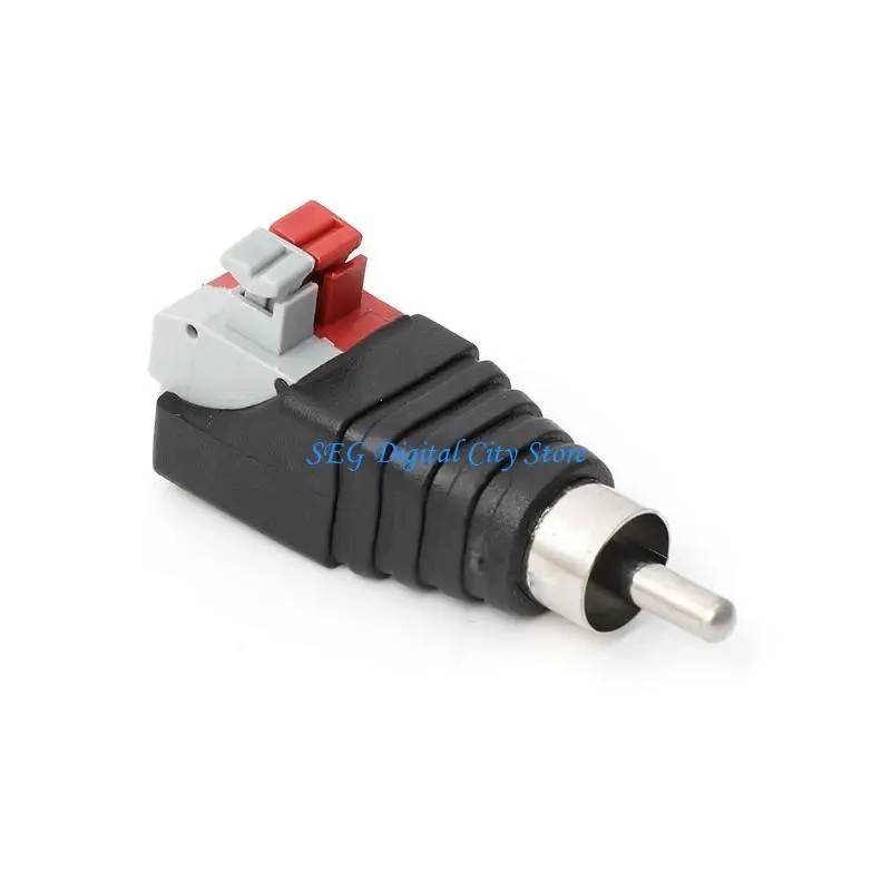 U75B Speaker Wire A/V Cable to o Male RCA Connector Adapter Press Terminal
U75B Speaker Wire A/V Cable to o Male RCA Connector Adapter Press Terminal