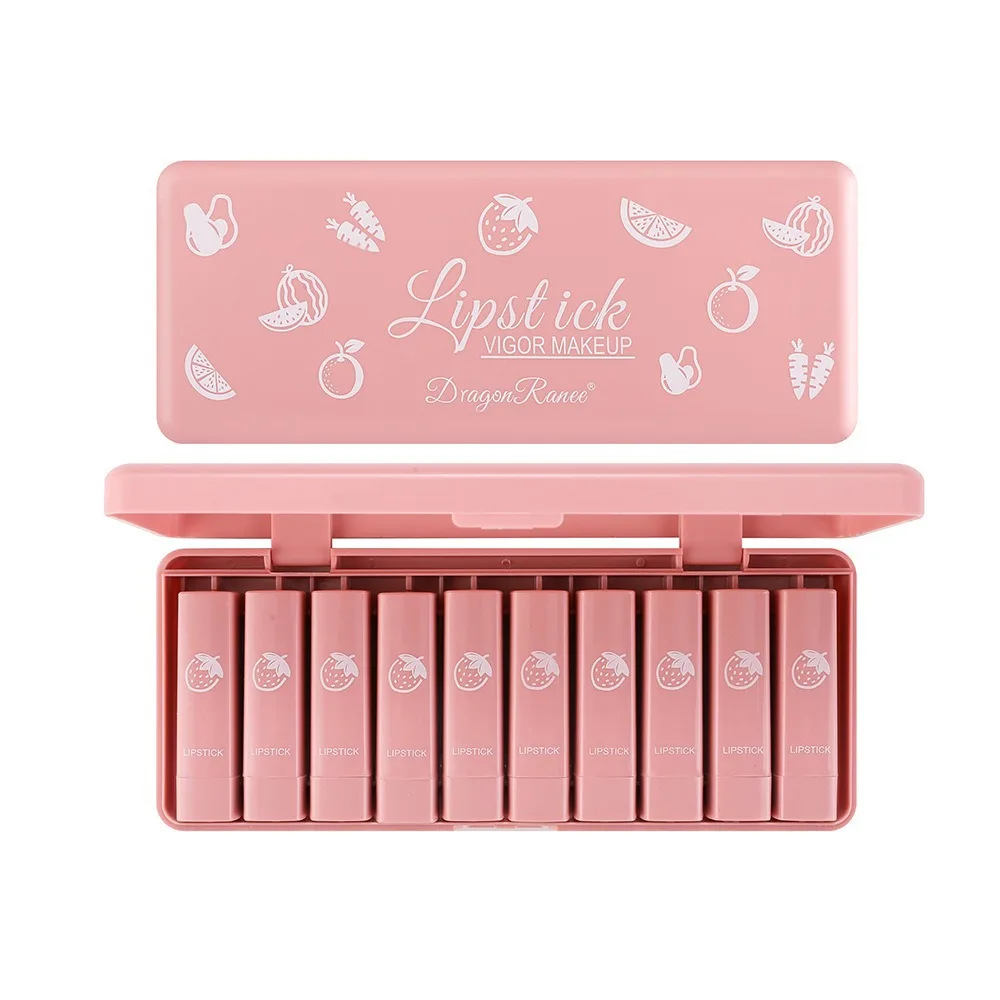 Fashion 10 Colors Mini Lipstick Orange Waterproof Lip Gloss Long-lasting Moisturizing Moisturizing Lip Glaze Women
Fashion 10 Colors Mini Lipstick Orange Waterproof Lip Gloss Long-lasting Moisturizing Moisturizing Lip Glaze Women