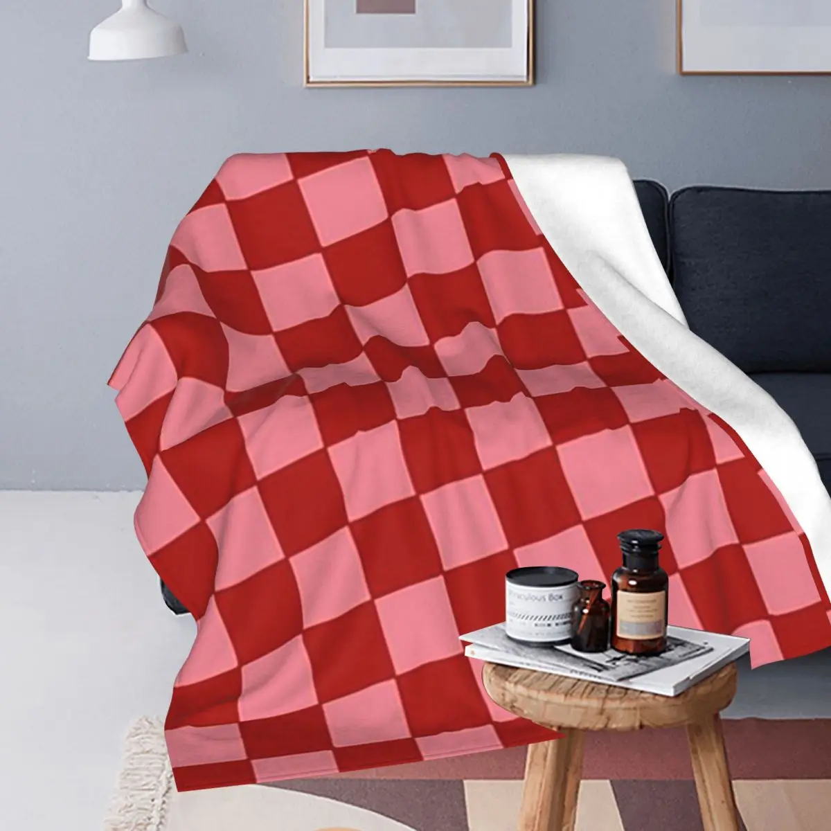 Pink And Red Checkered Blankets Fleece Sofa Throw Blanket Multi-function for Home Bedroom Outdoor Throws Bedspread Quilt
Pink And Red Checkered Blankets Fleece Sofa Throw Blanket Multi-function for Home Bedroom Outdoor Throws Bedspread Quilt