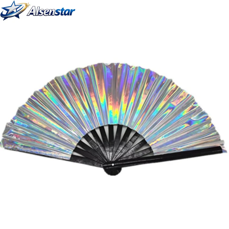 Holographic Hand Fans PVC Colorful Folding Fan Fashion Tai Chi Craft Laser Fan Portable Martial Arts Performance Props Dance Fan
Holographic Hand Fans PVC Colorful Folding Fan Fashion Tai Chi Craft Laser Fan Portable Martial Arts Performance Props Dance Fan