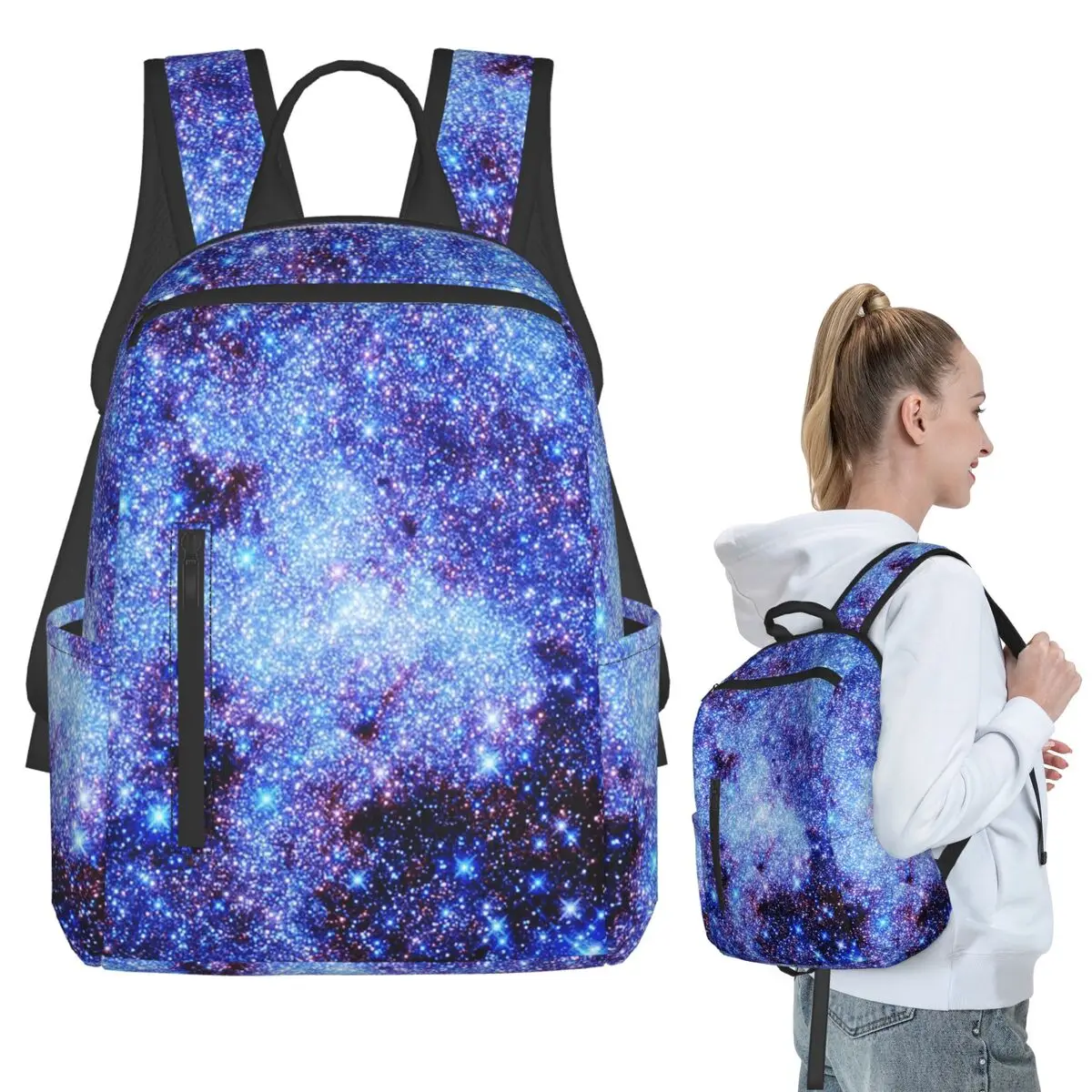 Galaxy Sparkle Stars Periwinkle Blue Backpack Student Boys Girls BookBag Children School Bag Laptop Shoulder Bags for Men Women
Galaxy Sparkle Stars Periwinkle Blue Backpack Student Boys Girls BookBag Children School Bag Laptop Shoulder Bags for Men Women
