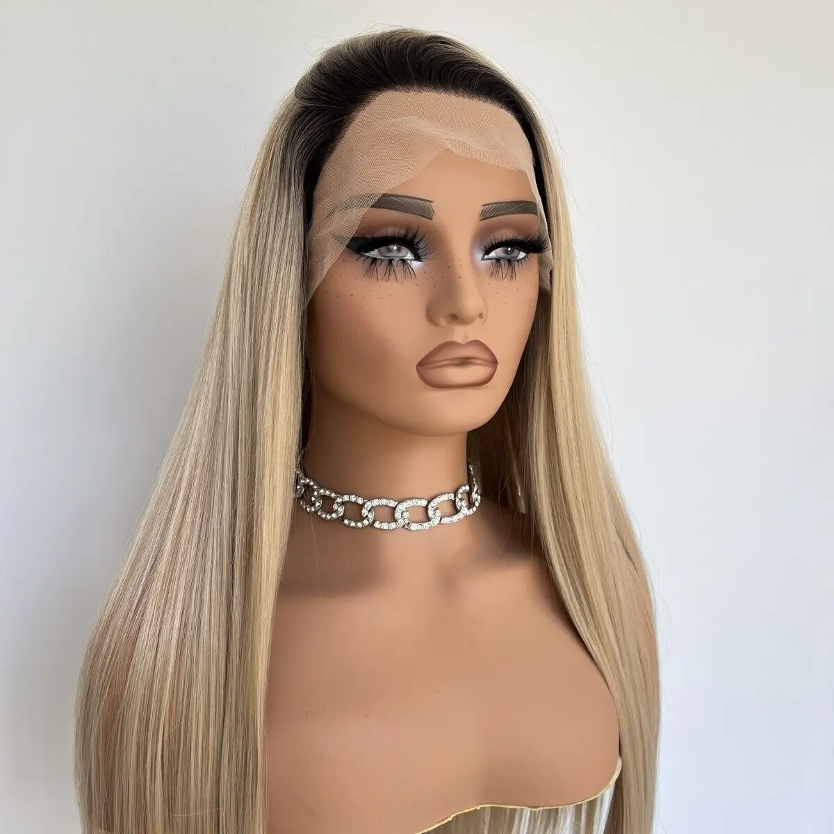 Synthetic Heat Resistant Women Long Straight Ash Blonde Lace Front Wig
Synthetic Heat Resistant Women Long Straight Ash Blonde Lace Front Wig