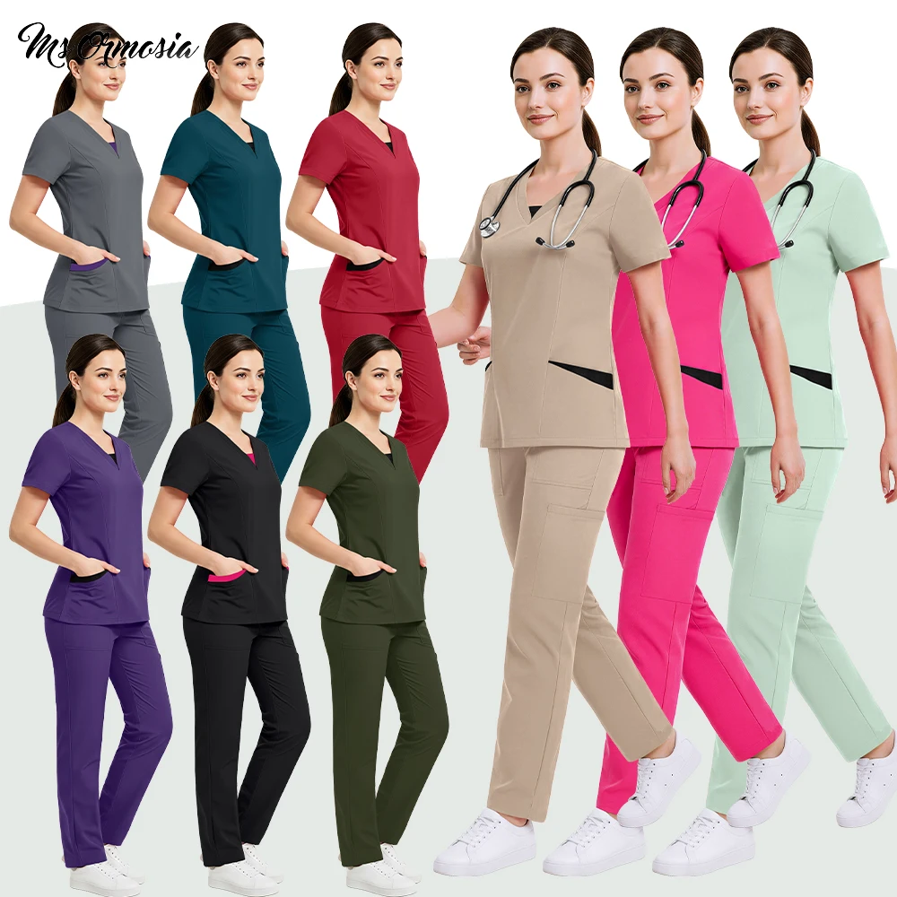 New Easy Care Dentist Set Medical Doctor Nurse Work Clothes Woman Ultra Soft Surgery Workwear Medical Uniform Pet Store Top+pant
New Easy Care Dentist Set Medical Doctor Nurse Work Clothes Woman Ultra Soft Surgery Workwear Medical Uniform Pet Store Top+pant