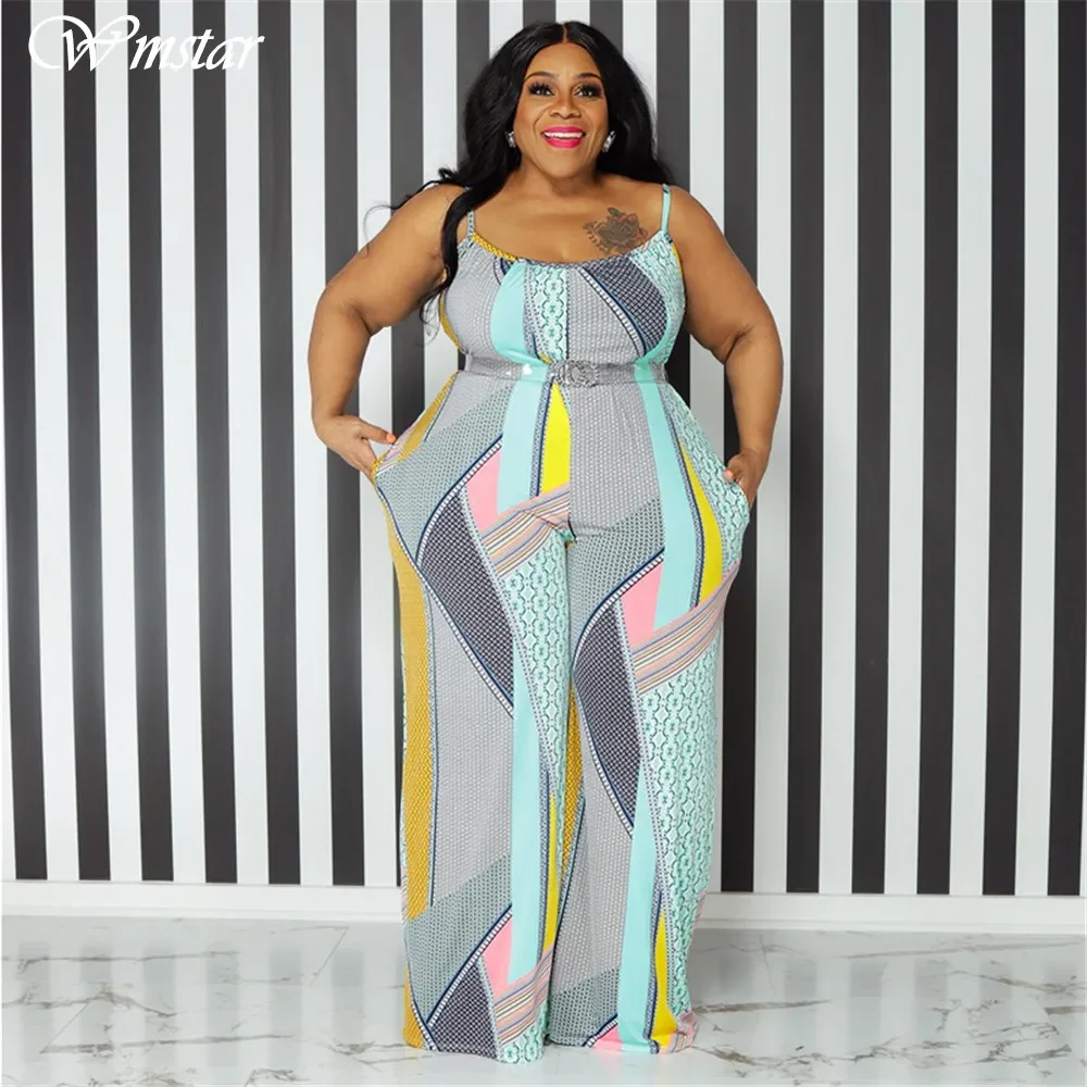 Wmstar Plus Size Women Jumpsuit Summer One Piece Print with Belt Slip Office Lady New Bodysuit Hot Sale Wholesale Dropshipping
Wmstar Plus Size Women Jumpsuit Summer One Piece Print with Belt Slip Office Lady New Bodysuit Hot Sale Wholesale Dropshipping
