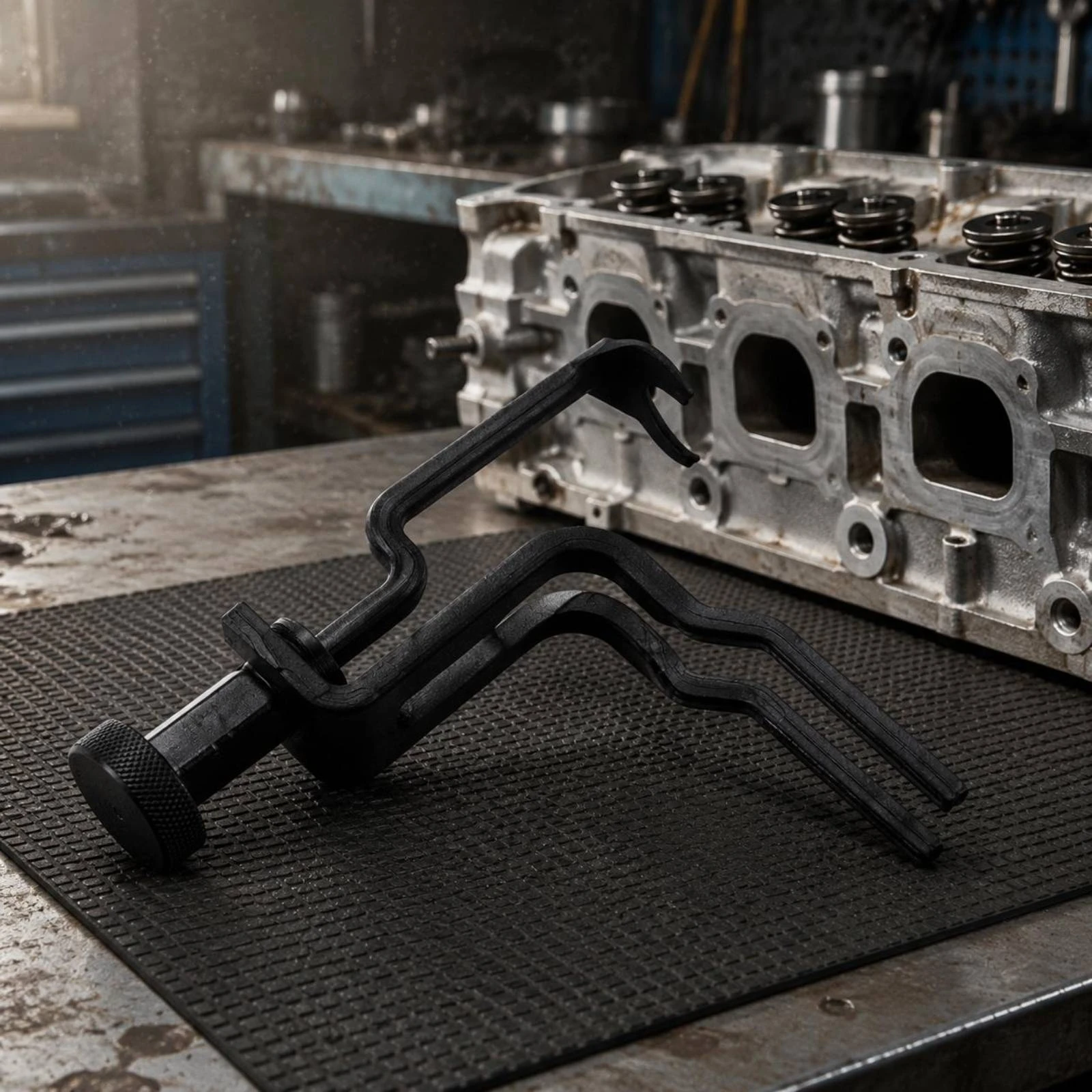 Valve Coil Compressor Forked Arms Engine Valve Coil Tool Knurled Knob
Valve Coil Compressor Forked Arms Engine Valve Coil Tool Knurled Knob