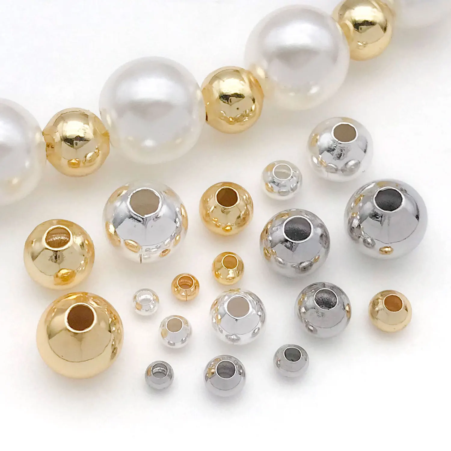 20pcs 18K Real Gold Plated Brass Round Beads, Separators Beads For DIY Bracelet Necklace Earrings Jewelry Making Accessories
20pcs 18K Real Gold Plated Brass Round Beads, Separators Beads For DIY Bracelet Necklace Earrings Jewelry Making Accessories