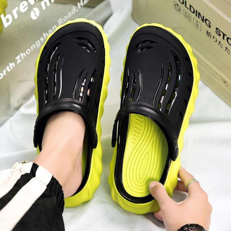 Summer fashion cave shoes men's slipper beach shoes new trend soft sole half slipper bun head sandals Korean version outside to
Summer fashion cave shoes men's slipper beach shoes new trend soft sole half slipper bun head sandals Korean version outside to