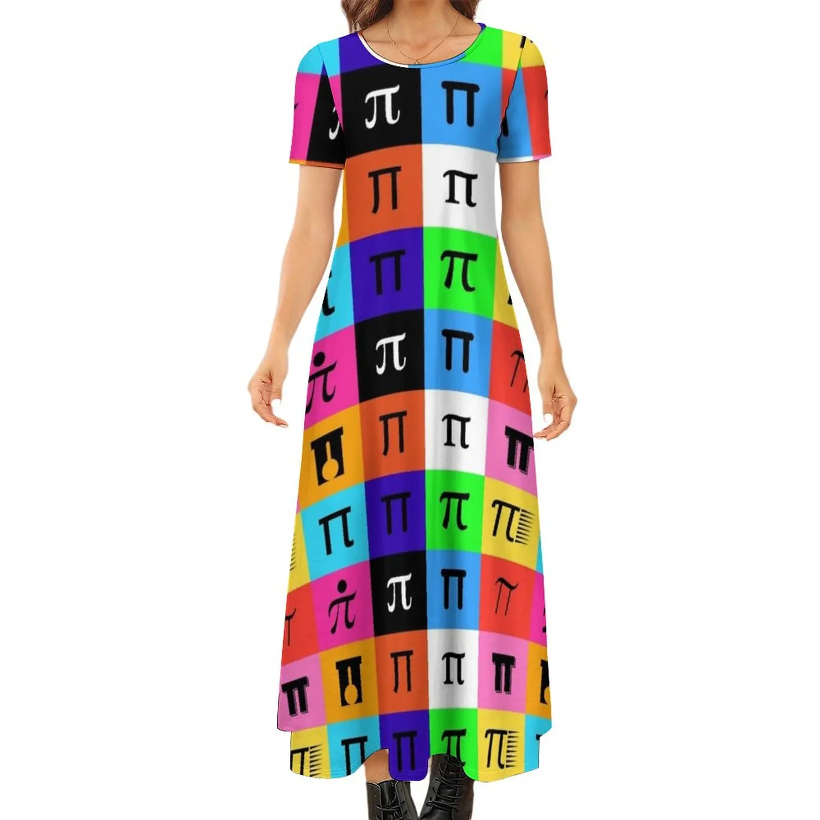 colorblock happy pi day Round Neck Short Sleeve Dress evening dress women birthday dress
colorblock happy pi day Round Neck Short Sleeve Dress evening dress women birthday dress