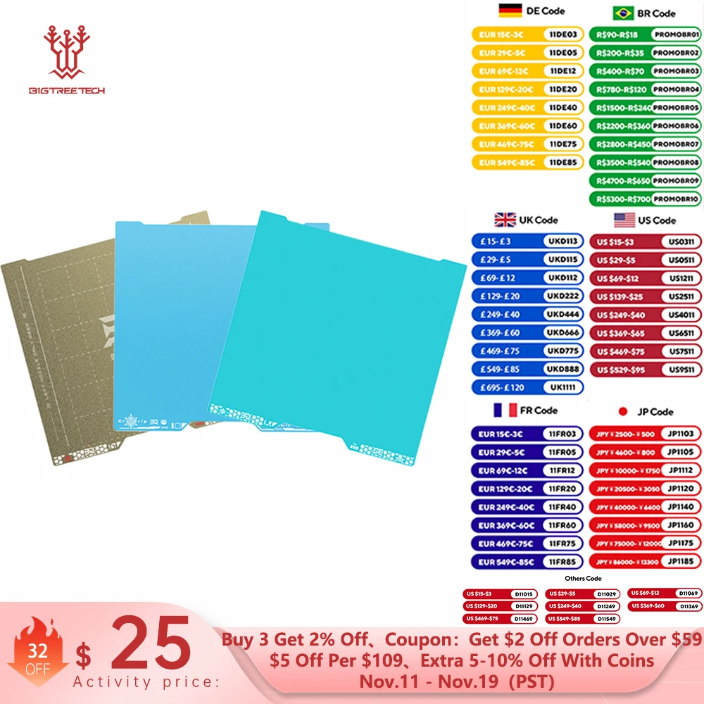 BIGTREETECH Panda Build Plate CryoGrip Pro Glacier Sheet Пружинная сталь Детали 3D-принтера для 3D-принтера Bambu Lab H2D H2S
BIGTREETECH Panda Build Plate CryoGrip Pro Glacier Sheet Пружинная сталь Детали 3D-принтера для 3D-принтера Bambu Lab H2D H2S