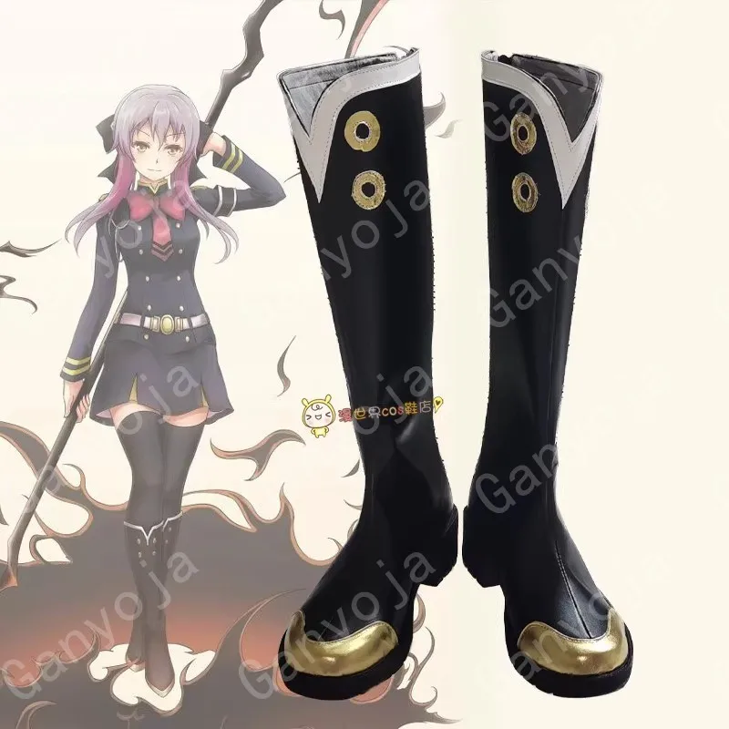 Seraph of the End Shinoa Hiiragi Cosplay Costume Shoes Handmade Faux Leather Boots
Seraph of the End Shinoa Hiiragi Cosplay Costume Shoes Handmade Faux Leather Boots