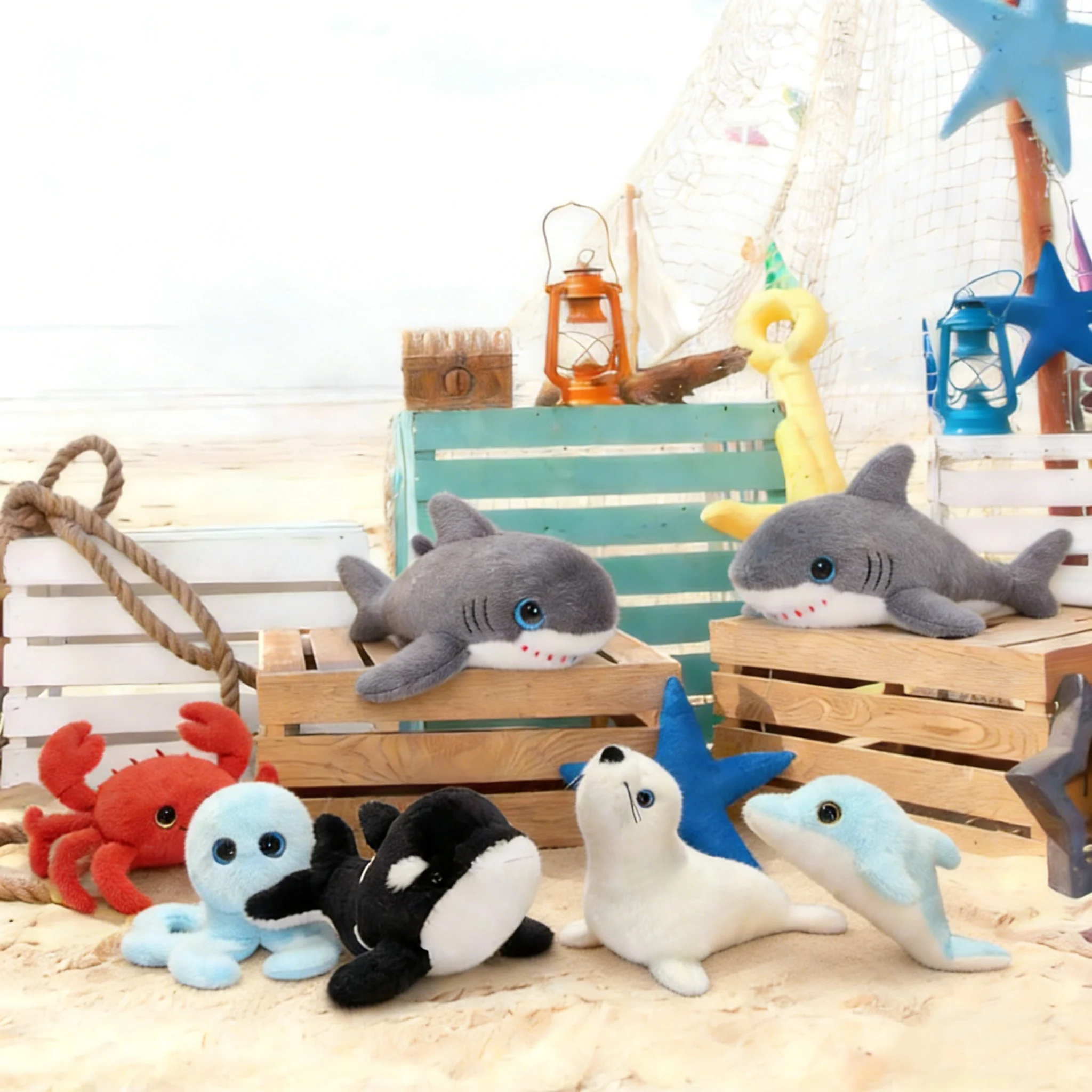 6Pcs Sea Animal Plush Toys Ocean Stuffed Animals 10'' Plush Whale Shark Turtle Seal Orca Octopus Party Favors Classroom Gifts
6Pcs Sea Animal Plush Toys Ocean Stuffed Animals 10'' Plush Whale Shark Turtle Seal Orca Octopus Party Favors Classroom Gifts