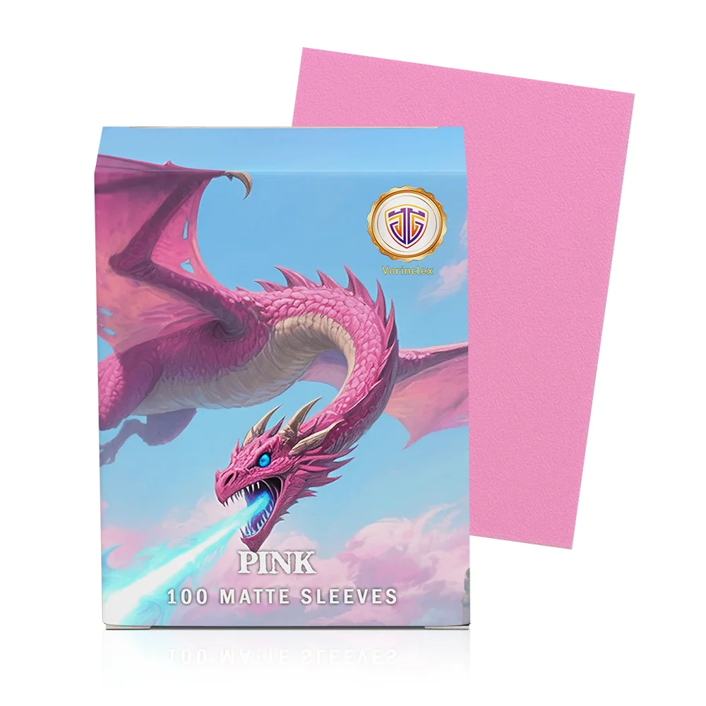 100 PCS/BOX 66x91mm Standard Size Dragon Shield Vorinclex Matte Card Sleeves for MTG/PKM/YGO/TCG Board Game Cards Slevees
100 PCS/BOX 66x91mm Standard Size Dragon Shield Vorinclex Matte Card Sleeves for MTG/PKM/YGO/TCG Board Game Cards Slevees
