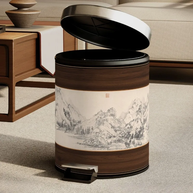 With Lid Double Layer Waste Bins Retro Luxury Creative Aesthetics Garbage Bins Office Bedroom Kitchen Foot Pedal Trash Bins
With Lid Double Layer Waste Bins Retro Luxury Creative Aesthetics Garbage Bins Office Bedroom Kitchen Foot Pedal Trash Bins