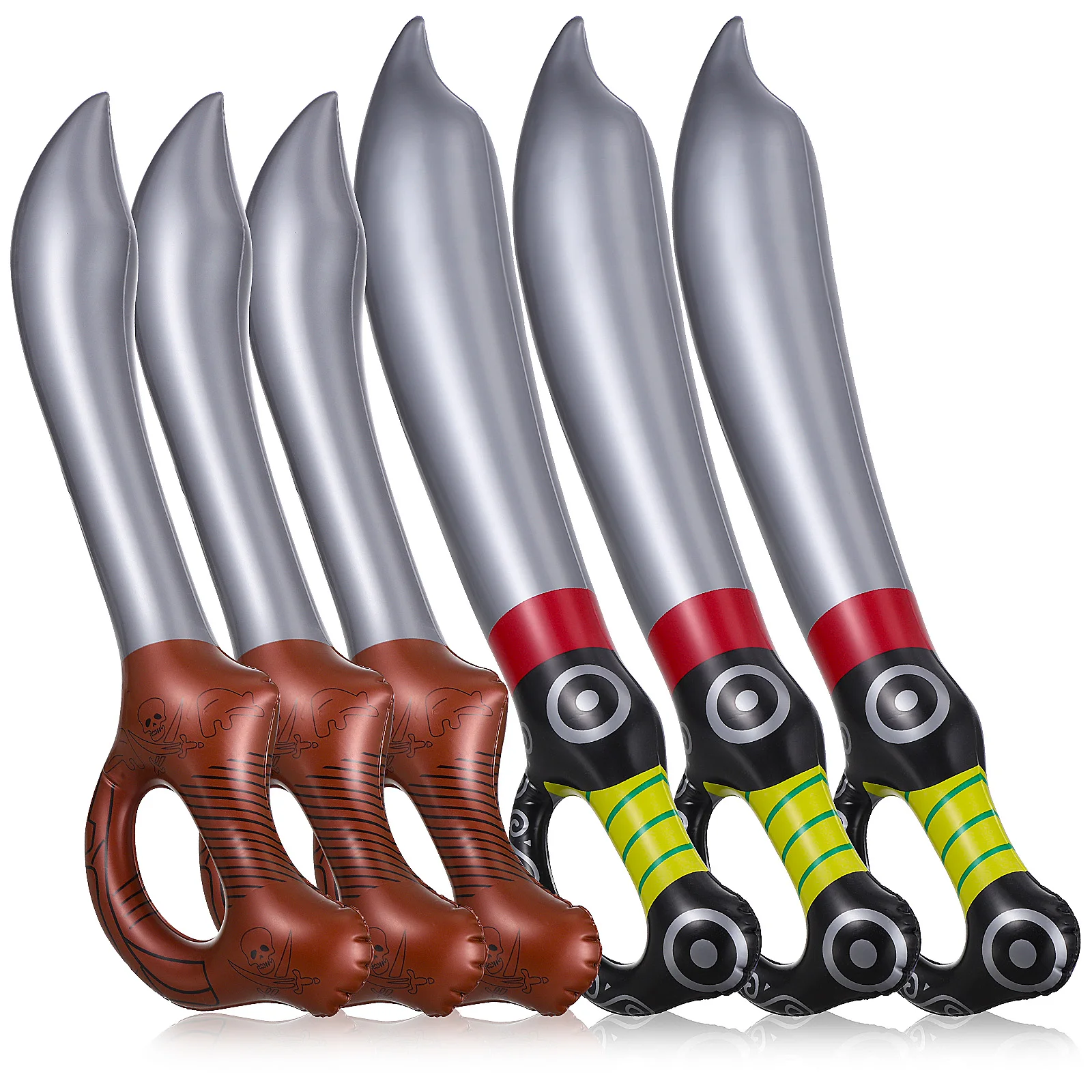 6Pcs Inflatable Sword Pirate Theme Party Supplies for Kids Fun Playtime Activities Outdoor Games and Costume Accessories
6Pcs Inflatable Sword Pirate Theme Party Supplies for Kids Fun Playtime Activities Outdoor Games and Costume Accessories