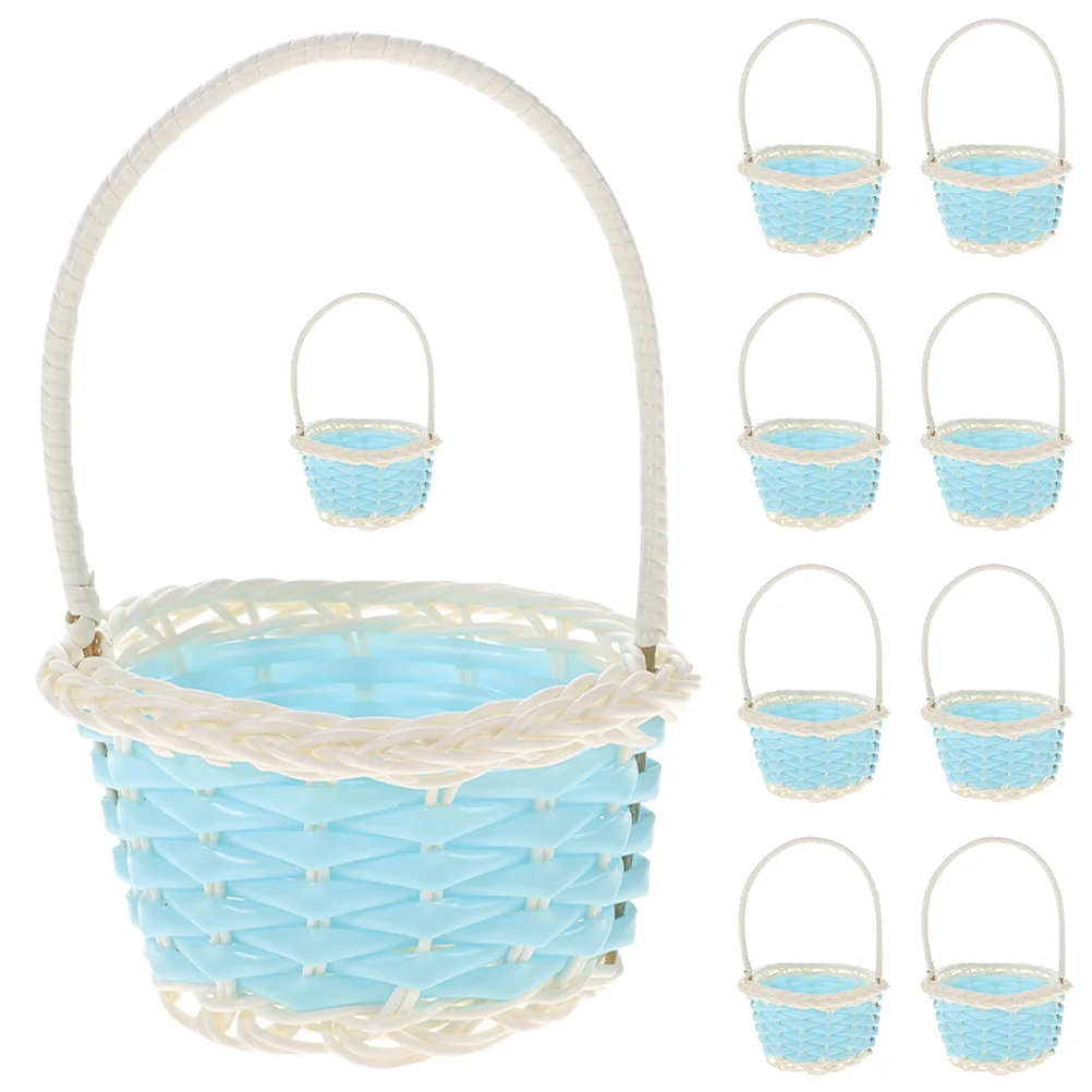 10 Pcs Mini Plastic Baskets Small Woven Easter Basket for Kids Party Favor Toy Storage Household ganizer
10 Pcs Mini Plastic Baskets Small Woven Easter Basket for Kids Party Favor Toy Storage Household ganizer