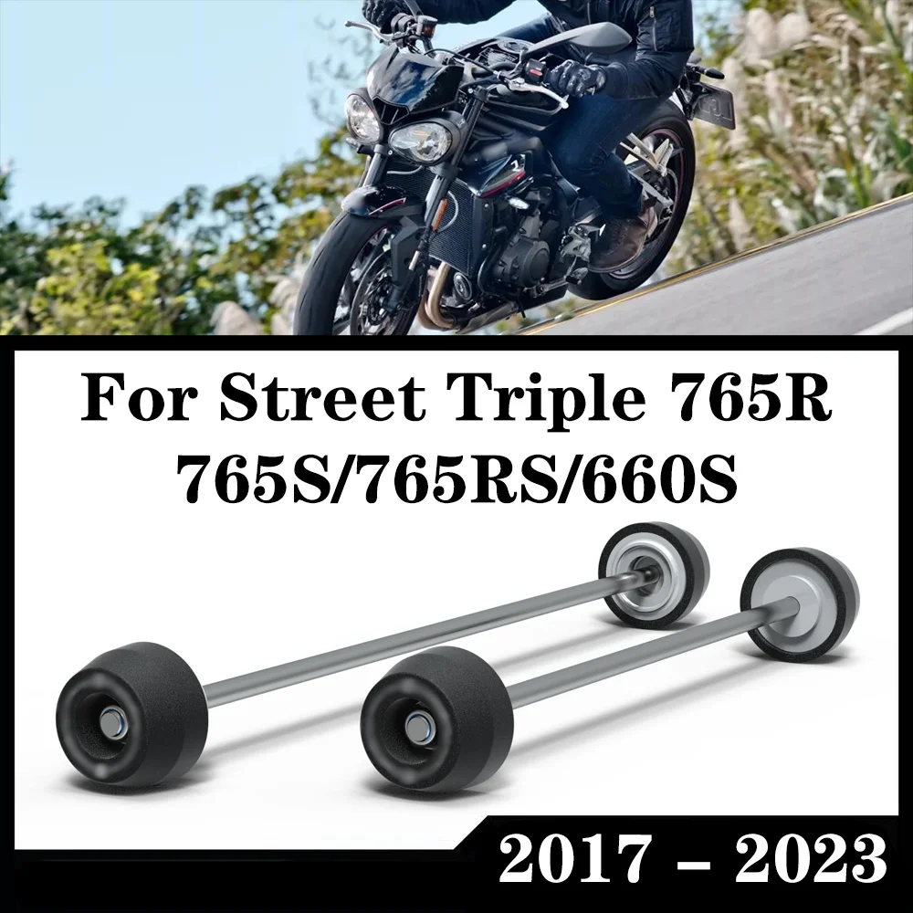 Для Triumph Street Triple 660S 2023/Street Triple 765 R S RS 2017-2023 защита передней и задней оси слайдер защита колеса
Для Triumph Street Triple 660S 2023/Street Triple 765 R S RS 2017-2023 защита передней и задней оси слайдер защита колеса