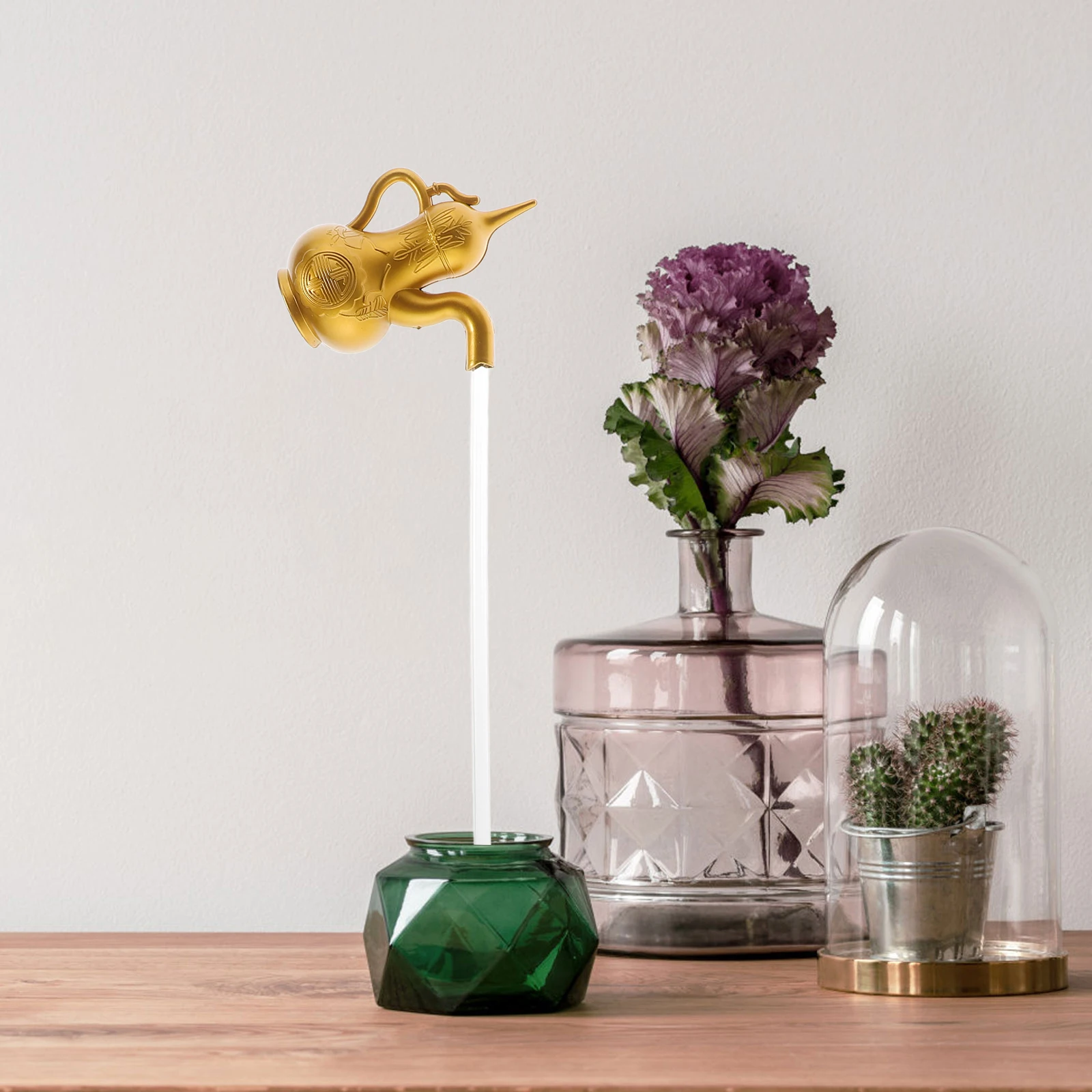 Invisible Gourd Fountain Creative Tabletop Flowing Water Ornament DIY Floating Gourd Lucky Home Decor Table Fountain
Invisible Gourd Fountain Creative Tabletop Flowing Water Ornament DIY Floating Gourd Lucky Home Decor Table Fountain