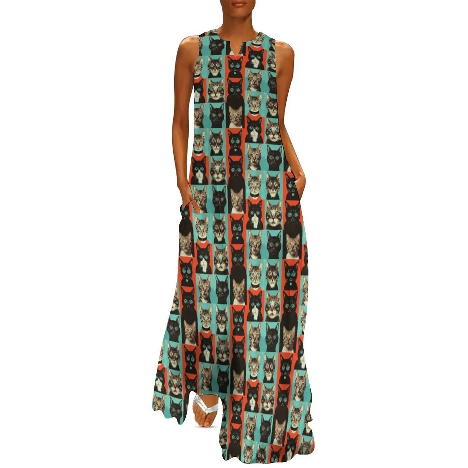 Funky Cats in Boxes Bold & Stylish Feline Design Long Dress clothes for woman Woman fashion
Funky Cats in Boxes Bold & Stylish Feline Design Long Dress clothes for woman Woman fashion