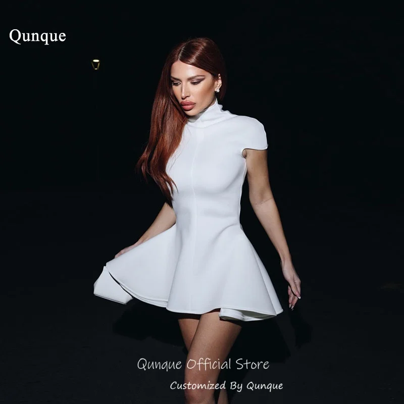 Qunque High Neck Mini Prom Dress Short Cap Sleeve Homecoming Dress A Line Satin Short Sleeves Vestido De Fiesta Corto Customized
Qunque High Neck Mini Prom Dress Short Cap Sleeve Homecoming Dress A Line Satin Short Sleeves Vestido De Fiesta Corto Customized