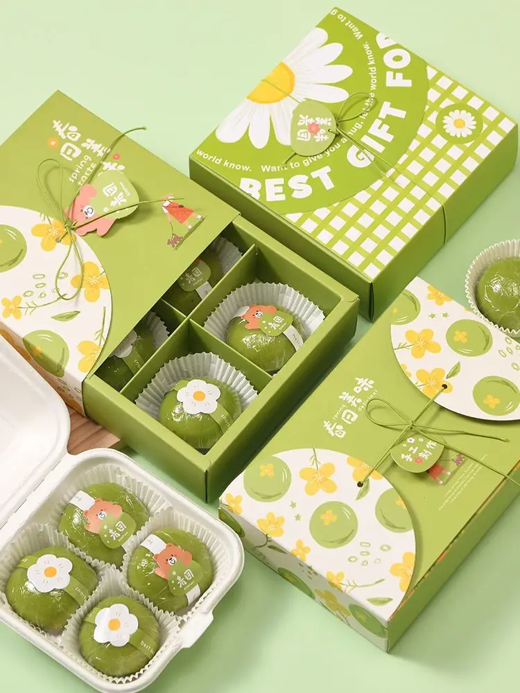 Custom. 4 Tablets 6 Tablets Green Box Thickened Qingming Pie Green Bean Cake Packing Bag Yolk Crisp Daifuku
Custom. 4 Tablets 6 Tablets Green Box Thickened Qingming Pie Green Bean Cake Packing Bag Yolk Crisp Daifuku