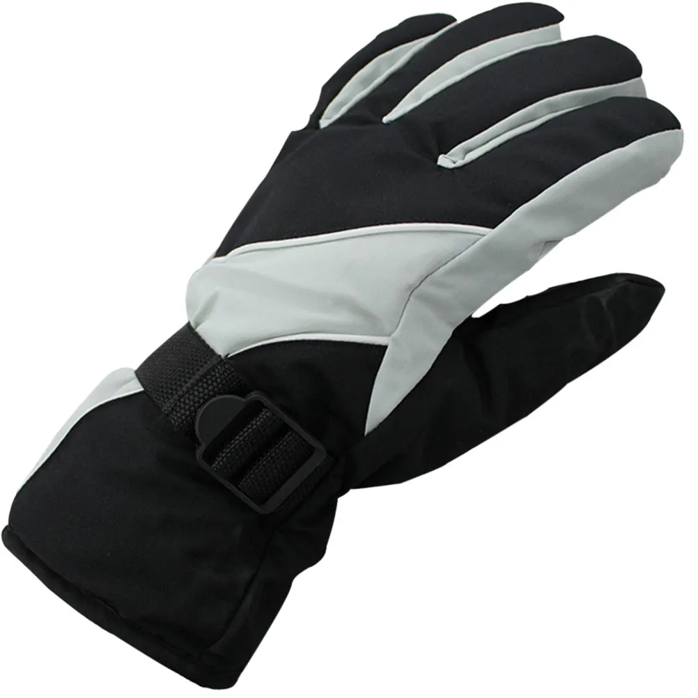 Water Resistant Windproof Winter Ski Gloves Light Gray Adjustable Buckled Wrists Warm Snow Sports Protection Mens
Water Resistant Windproof Winter Ski Gloves Light Gray Adjustable Buckled Wrists Warm Snow Sports Protection Mens