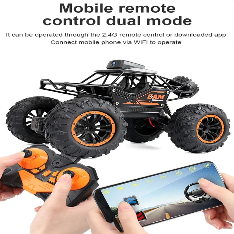 Alloy Rc Car with Hd Camera Fpv Remote Control Climbing Truck 1:18 App Control 4Wd Off Road Vehicle Electric Children Gift
Alloy Rc Car with Hd Camera Fpv Remote Control Climbing Truck 1:18 App Control 4Wd Off Road Vehicle Electric Children Gift