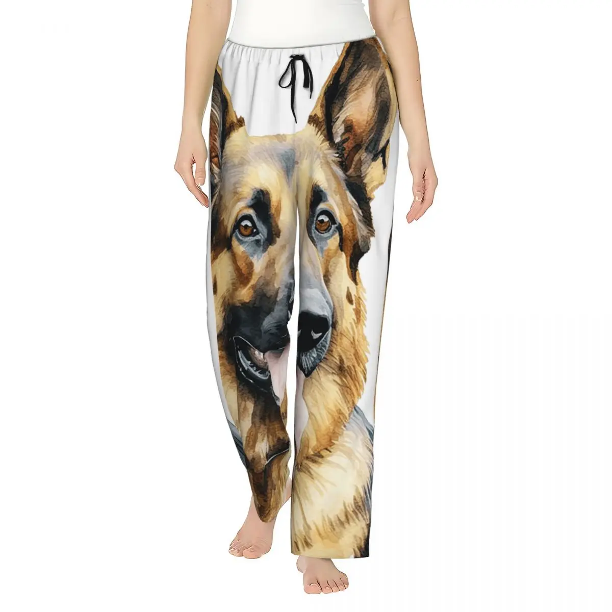 Custom Watercolor German Shepherd Women Pajama Pants Lounge Sleep Sleepwear Bottoms with Pockets
Custom Watercolor German Shepherd Women Pajama Pants Lounge Sleep Sleepwear Bottoms with Pockets