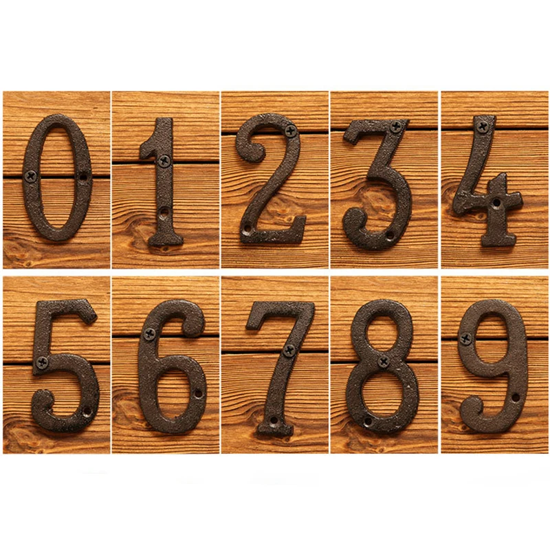 Door Plaque Letters Numbers Retro Cast Iron Metal Creative DIY House Doorplate Letter Symbol Home Decor Number Sign A-Z 0-9
Door Plaque Letters Numbers Retro Cast Iron Metal Creative DIY House Doorplate Letter Symbol Home Decor Number Sign A-Z 0-9