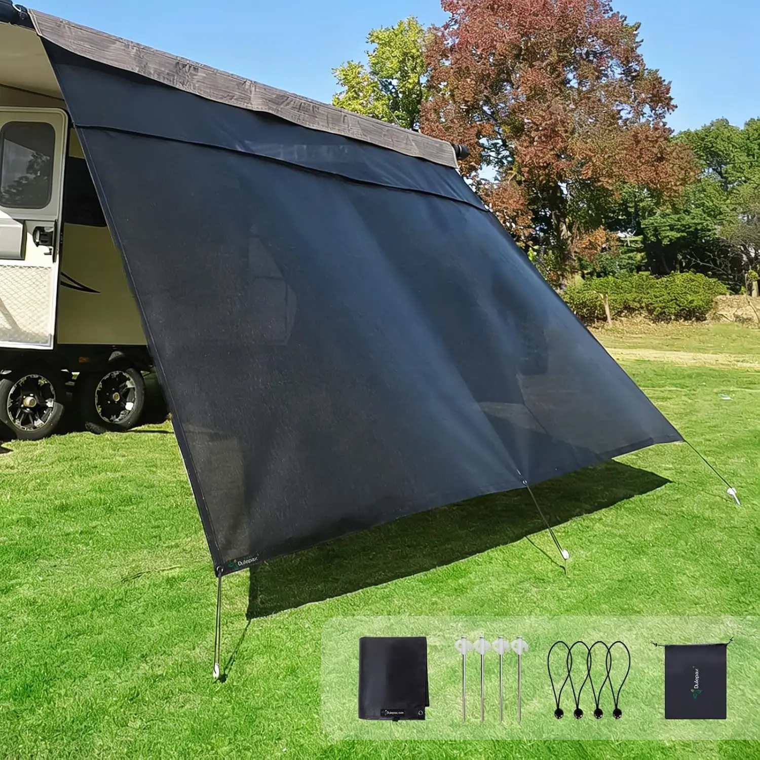 Universal RV Awning Sun Shade Screen 8'X15'3'' with Zipper - Enhances Privacy and Shade for Campers
Universal RV Awning Sun Shade Screen 8'X15'3'' with Zipper - Enhances Privacy and Shade for Campers