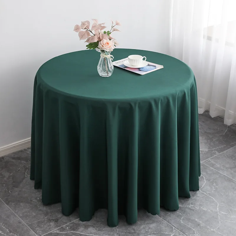 Dark Green Colour Table Cover Round Wedding Decoration Table Cloth Polyester Hotel Birthday Party Holiday European Style
Dark Green Colour Table Cover Round Wedding Decoration Table Cloth Polyester Hotel Birthday Party Holiday European Style