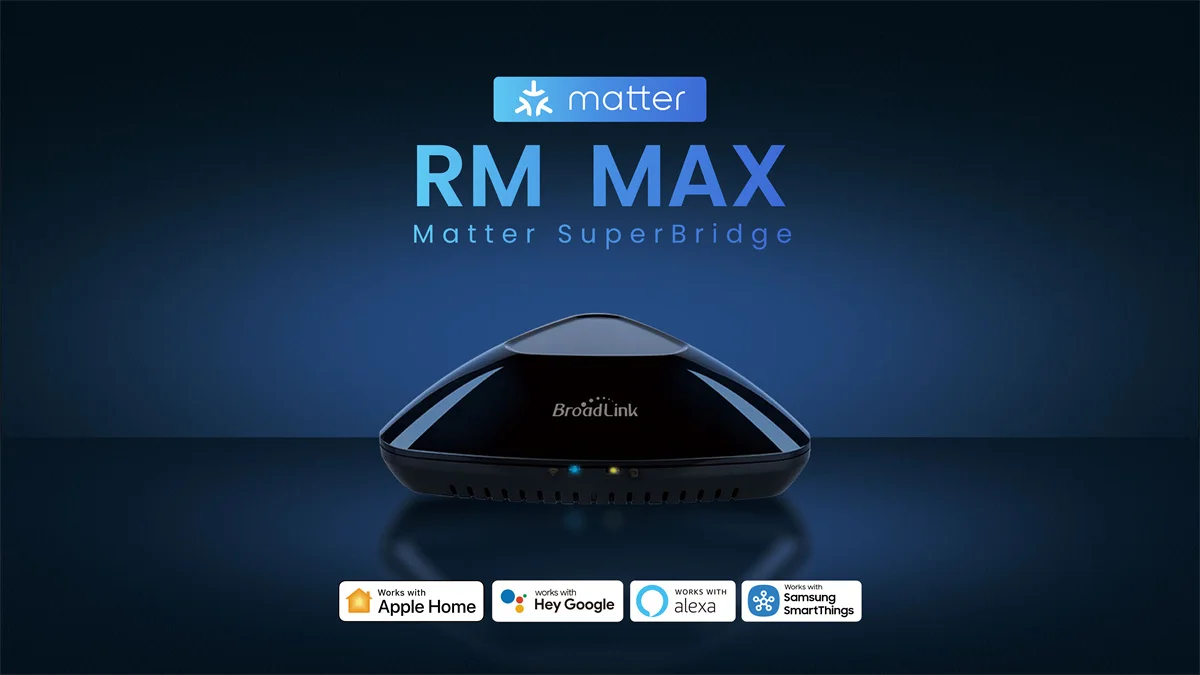 Broadlink Matter RM MAX Smart Home Hub Wi-Fi BLE Universal Remote For IR/RF Devices TV AC Fan Blinds For HomeKit Alexa Google
Broadlink Matter RM MAX Smart Home Hub Wi-Fi BLE Universal Remote For IR/RF Devices TV AC Fan Blinds For HomeKit Alexa Google