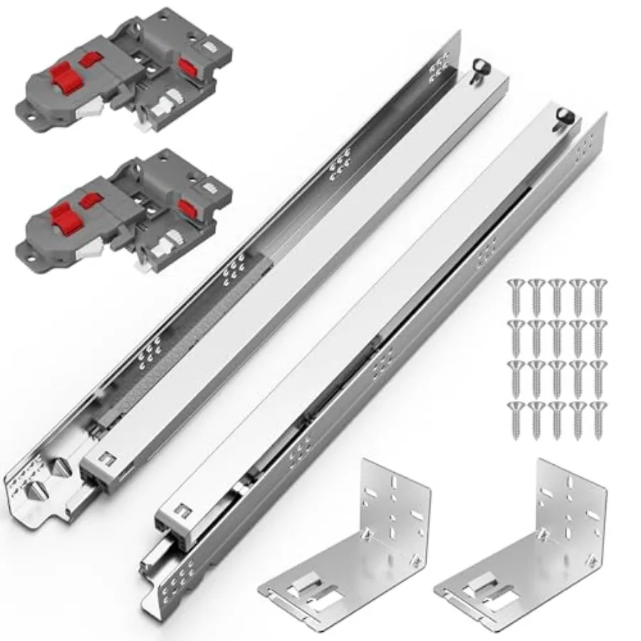 2 5 8 2 Undermount Soft Close Drawer Slides Full Extension 3D Locking Device Rear Mount Brackets Concealed Bottom Mount Rails f
2 5 8 2 Undermount Soft Close Drawer Slides Full Extension 3D Locking Device Rear Mount Brackets Concealed Bottom Mount Rails f