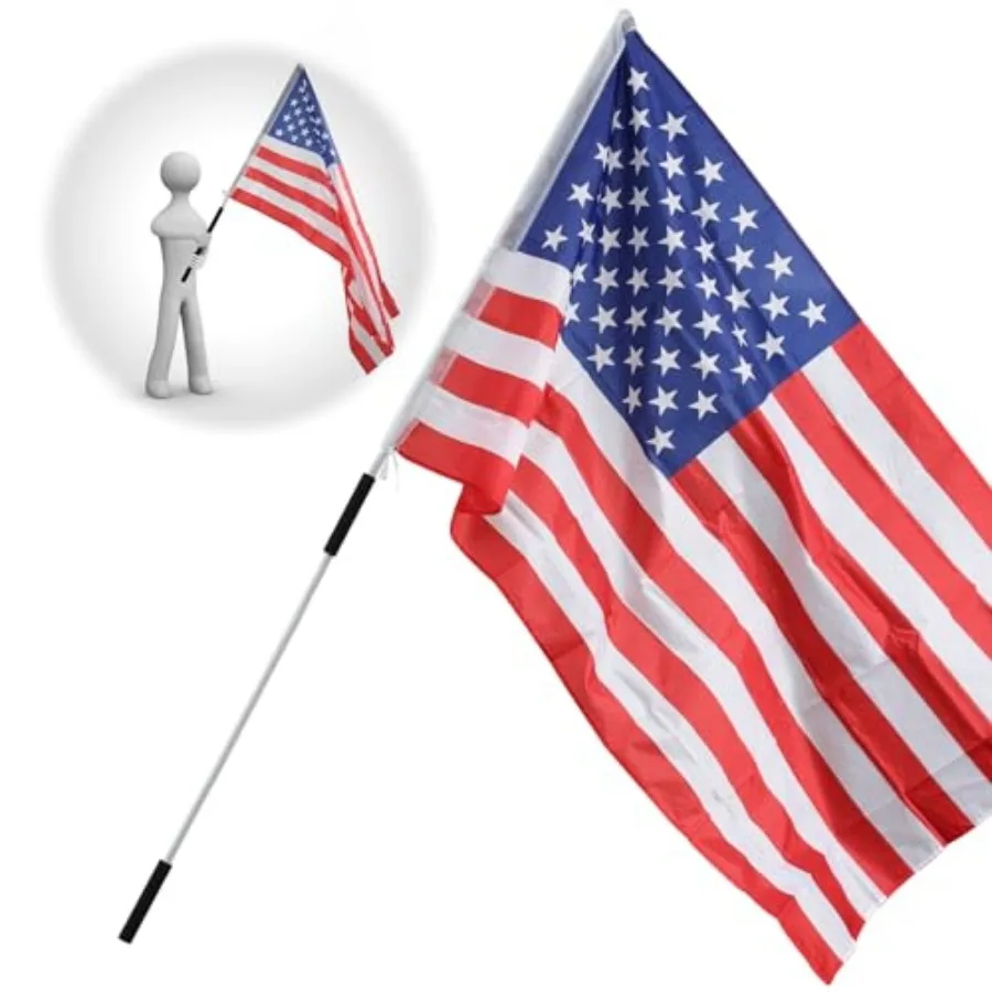 Portable Flag Pole, Flag Poles for 3x Flags Outdoor, American Flag with Pole for Outside, Handheld Flagpole Kit for Carry Use,
Portable Flag Pole, Flag Poles for 3x Flags Outdoor, American Flag with Pole for Outside, Handheld Flagpole Kit for Carry Use,