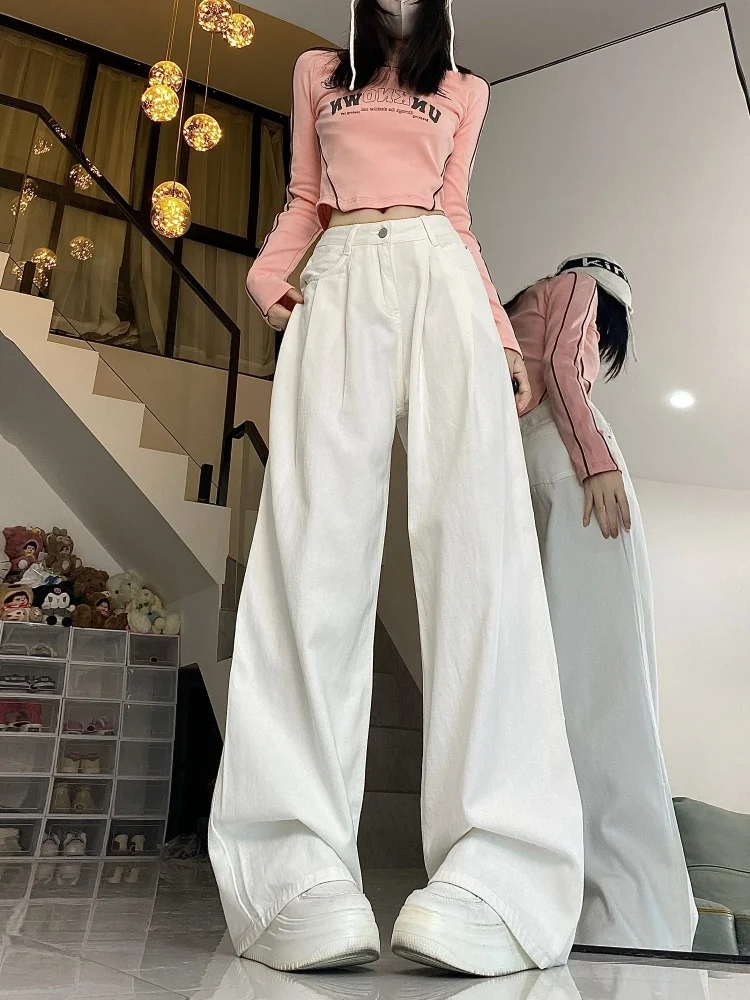 White Fleece Lined Straight Leg Jeans Women's Casual Wide Leg Floor Length Pants Autumn Winter plus Size High Waist American ...
White Fleece Lined Straight Leg Jeans Women's Casual Wide Leg Floor Length Pants Autumn Winter plus Size High Waist American ...