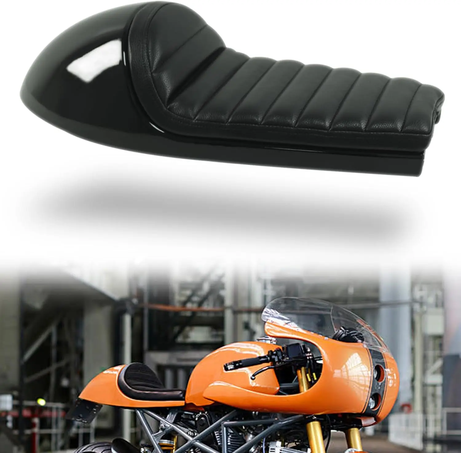 0391 Мотоциклетное сиденье Hump Cafe Racer, полностью черное (потрібна модификация подрамника с глянцевой черной отделкой)
0391 Мотоциклетное сиденье Hump Cafe Racer, полностью черное (потрібна модификация подрамника с глянцевой черной отделкой)