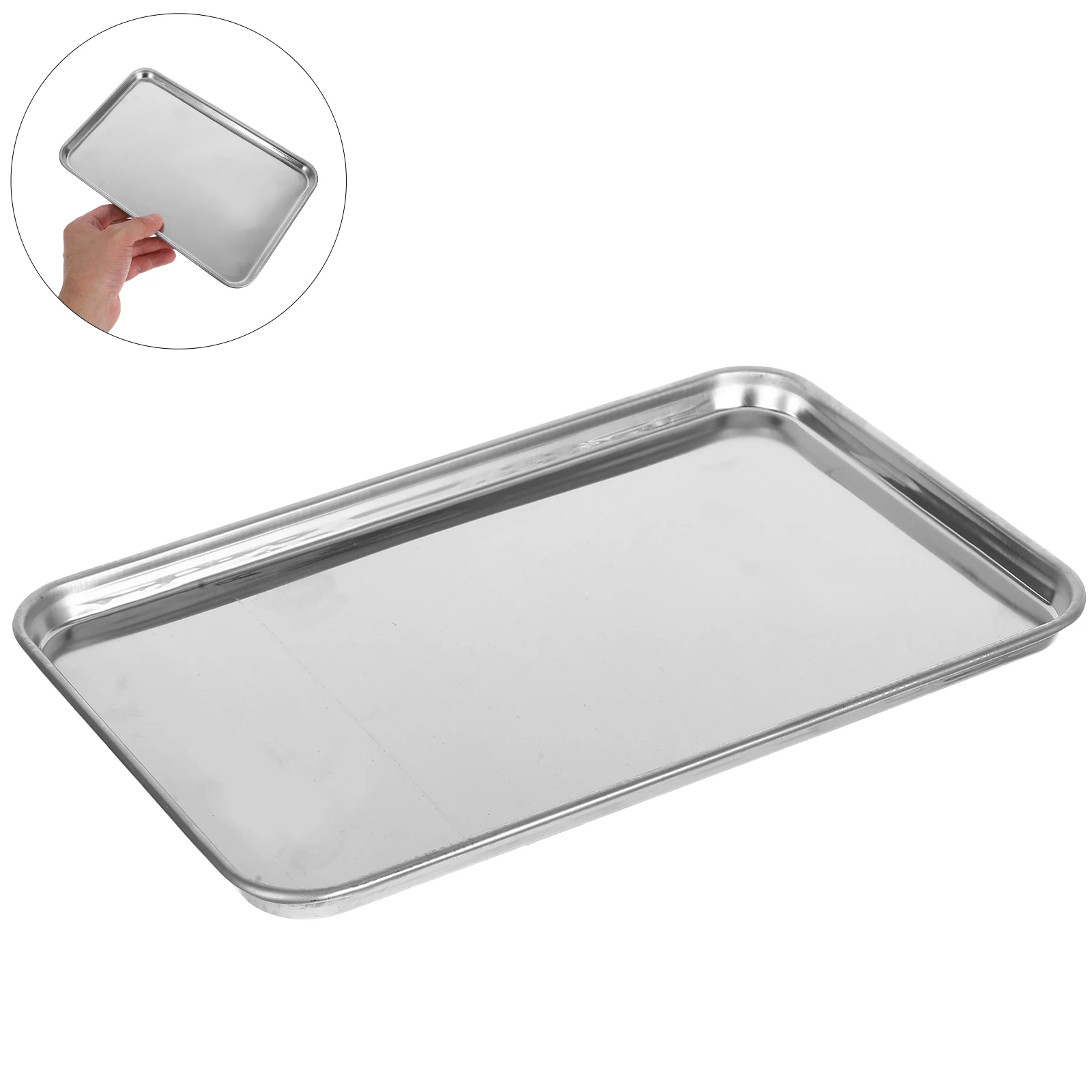 4pcs Stainless Steel Square Bakeware Pan Flat Dish 22 7x14 7x1 2 Food Trays Kitchen Plate Barbecue Fruit Storage Container
4pcs Stainless Steel Square Bakeware Pan Flat Dish 22 7x14 7x1 2 Food Trays Kitchen Plate Barbecue Fruit Storage Container