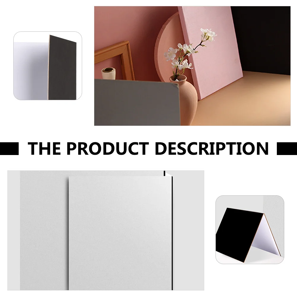 Photography White Black Reflective Board Collapsible Cardboard Durable Thickened Foldable Lighting Tool for Outdoor Indoor Use
Photography White Black Reflective Board Collapsible Cardboard Durable Thickened Foldable Lighting Tool for Outdoor Indoor Use