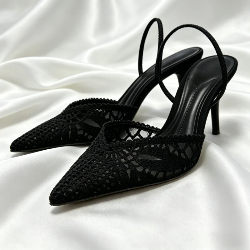 Novely Hollow Woven Design Heels for Ladies Sexy Pointed Toe Slingback Summer High-heeled Sandals Elegant Designer Dress Shoes
Novely Hollow Woven Design Heels for Ladies Sexy Pointed Toe Slingback Summer High-heeled Sandals Elegant Designer Dress Shoes