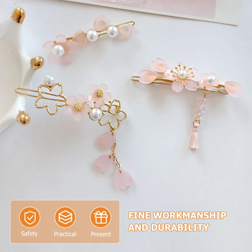 2pcs Cherry Blossom Clips Flower Hair Accessories for Women Japanese Style Zinc Alloy Dangle Charm Hairpins Durable Long
2pcs Cherry Blossom Clips Flower Hair Accessories for Women Japanese Style Zinc Alloy Dangle Charm Hairpins Durable Long