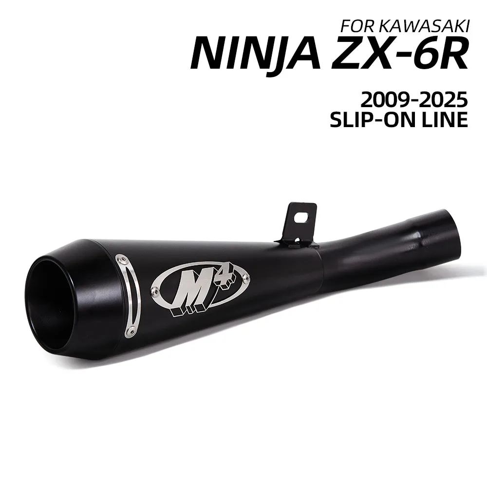 For Kawasaki Ninja ZX6R ZX-6R Slip On Line Motorcycle Exhaust M4 Muffler with DB Killer 2009-2025
For Kawasaki Ninja ZX6R ZX-6R Slip On Line Motorcycle Exhaust M4 Muffler with DB Killer 2009-2025