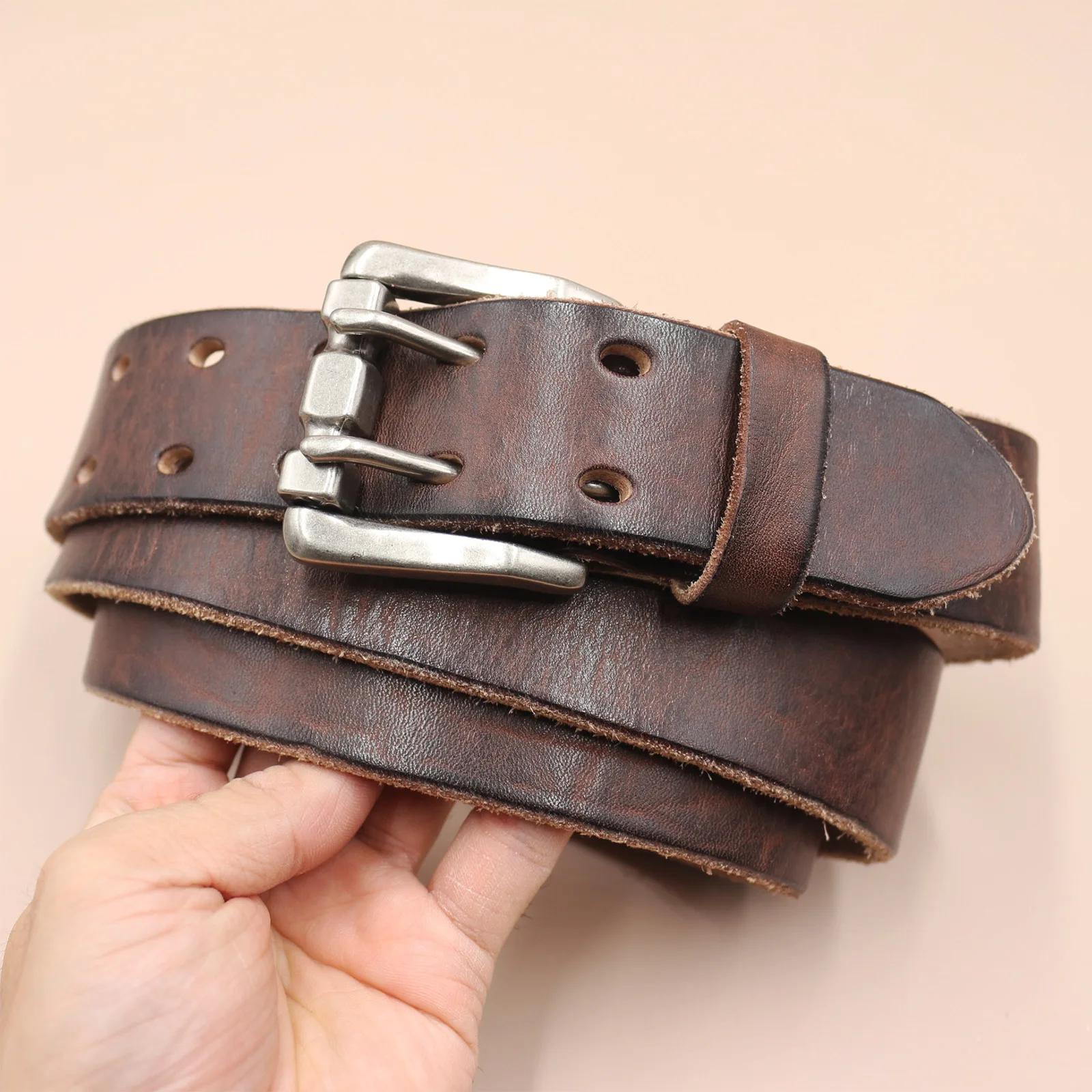 3.8CM Wide Neutral Retro Pure Cowhide Belt Men's Genuine Leather Korean Version Trendy Belts Double Needle Women's Casual Belt
3.8CM Wide Neutral Retro Pure Cowhide Belt Men's Genuine Leather Korean Version Trendy Belts Double Needle Women's Casual Belt