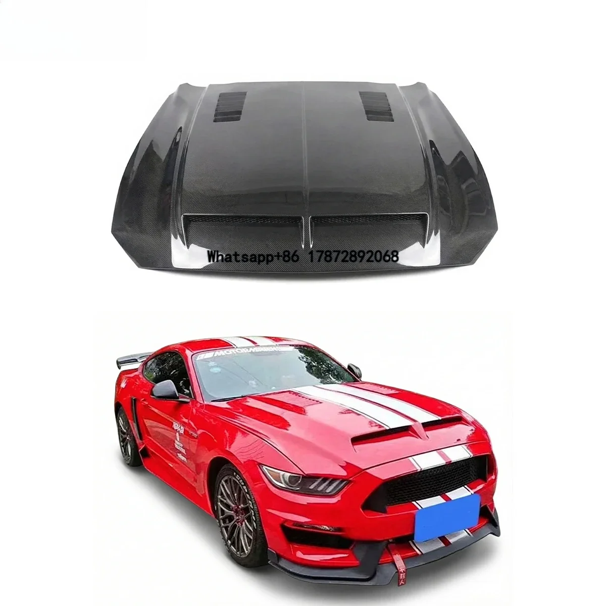 Real Carbon Fiber Engine Hood Bonnet Cover for Mustang 2015 2016 2017 Auto Body Tuning Modification Parts Accessories
Real Carbon Fiber Engine Hood Bonnet Cover for Mustang 2015 2016 2017 Auto Body Tuning Modification Parts Accessories
