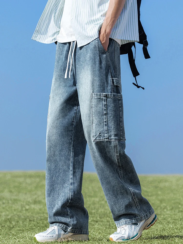 Молодежные джинсы свободного кроя, прямые, тонкие, летние, мужские, модные, повседневные, рабочие, из хлопка, переработанного волокна, полиэстера
Молодежные джинсы свободного кроя, прямые, тонкие, летние, мужские, модные, повседневные, рабочие, из хлопка, переработанного волокна, полиэстера