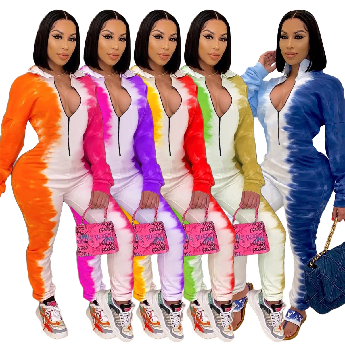 HAOOHU boutique women's clothing advanced craftsmanship fashion printing one-piece jumpsuit casual bottoming pencil pants autumn
HAOOHU boutique women's clothing advanced craftsmanship fashion printing one-piece jumpsuit casual bottoming pencil pants autumn