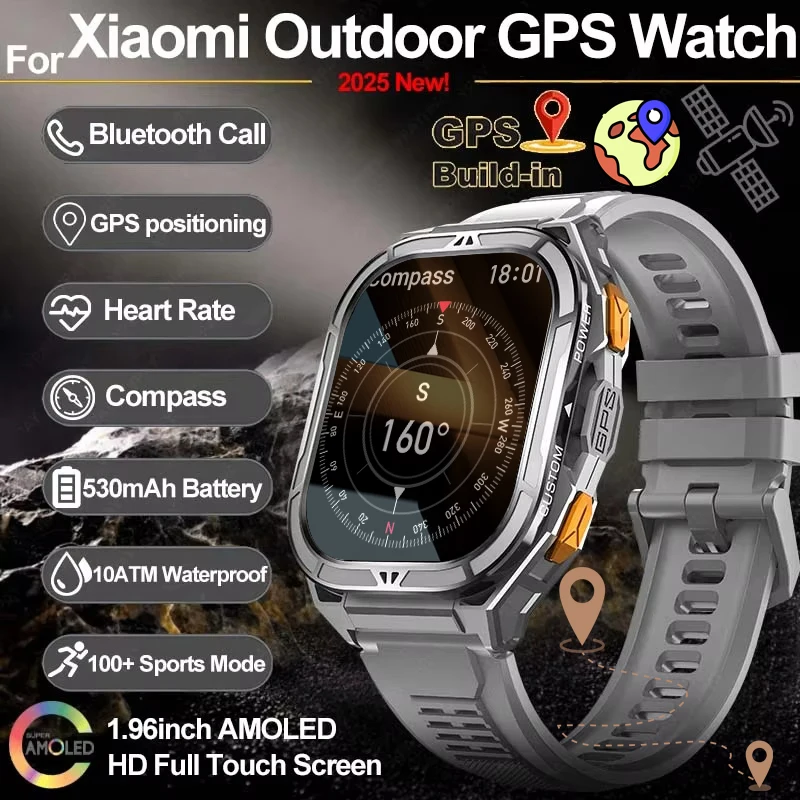 2025GPS Men's Smartwatch 5ATM Swimming waterproof Bluetooth Call Sports Smartwatch Compass Altitude suitable for Huawei Xiaomi
2025GPS Men's Smartwatch 5ATM Swimming waterproof Bluetooth Call Sports Smartwatch Compass Altitude suitable for Huawei Xiaomi