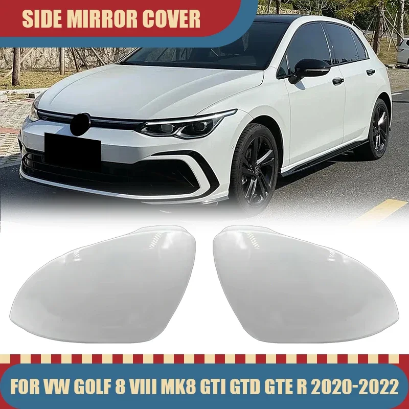Painted White Side Wing Mirror Caps Left Right Pair for VW Golf 8 MK8 GTI GTD GTE R 2020-2022 - Stylish Car Exterior Replacement
Painted White Side Wing Mirror Caps Left Right Pair for VW Golf 8 MK8 GTI GTD GTE R 2020-2022 - Stylish Car Exterior Replacement