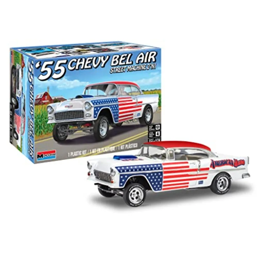14519 1955 Bel Air Street hine 2N1 1:24 Scale 92-Piece Skill Level 4 Model Car Building Kit
14519 1955 Bel Air Street hine 2N1 1:24 Scale 92-Piece Skill Level 4 Model Car Building Kit