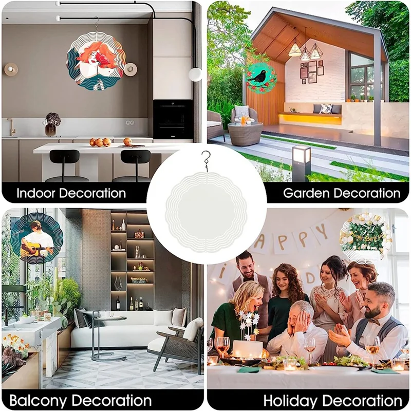 A96I-5Pack Sublimation Wind Spinner White Metal For Yard And Garden Indoor Outdoor Front Door Decoration
A96I-5Pack Sublimation Wind Spinner White Metal For Yard And Garden Indoor Outdoor Front Door Decoration